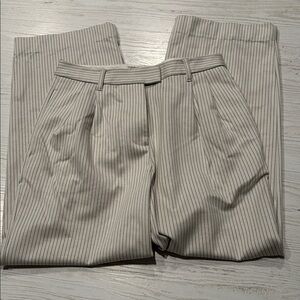 rag & bone women’s ivory pin striped trousers smal